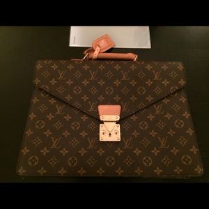 AUTHENTIC LOUIS VUITTON MONOGRAM SERVIETTE CONSEILLER BRIEFCASE